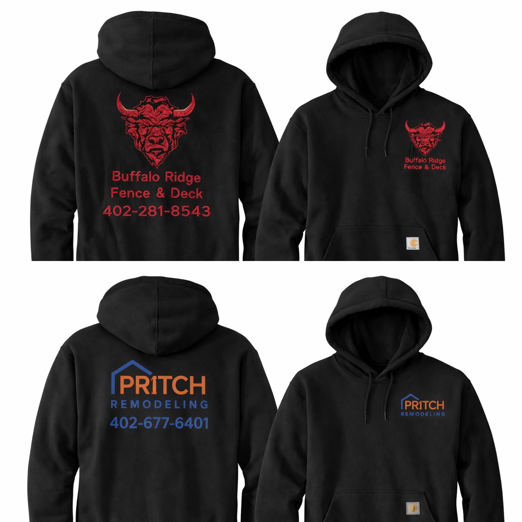 Heavy Weight Paxton Rain Defender Hoodie Carhartt (S, Buffalo Ridge, Print, Black)